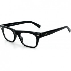 Wayfarer Wayfarer Clear Fashion Glasses for Youthful - Trendy Men and Women - Black W/ Clear Lens - CZ115ORVH67 $29.38