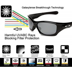 Oversized Replacement Lenses for Oakley Eyepatch 1&2 Ash Gray Color Polarized-100% UVAB - Black&blue - CD127A8GLLR $13.90