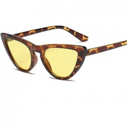 Aviator Women Cat Eye Sunglasses Fashion 2019 Luxury Brand Sun Glasses Blue As Picture - Blue - CV18YZW46MG $10.37