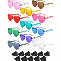 Rimless Rimless Sunglasses Transparent Frameless - CZ18OZ9HTIZ $38.26