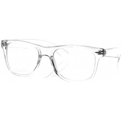 Oversized Vintage Nerd glasses classic Clear Sunglasses - Transparent - CZ18A5KLH0G $7.34
