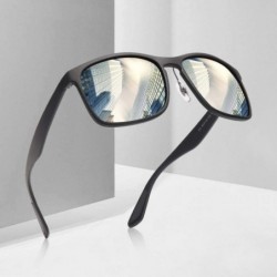 Oversized Polarized Sunglasses Men Driving Sunglasses Coating C1Black - C3brown - CD18YZW86AY $18.47
