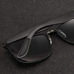 Oversized Polarized Sunglasses Men Driving Sunglasses Coating C1Black - C3brown - CD18YZW86AY $18.47