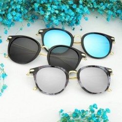 Oversized Round Sunglasses for Women - Polarized Vintage Fashion Eyewear Large Frame - UV400 Protection for Driving Fishing -...