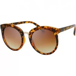 Round Vintage Collection Model 268 Round Tip Fashion Sunglasses - Brown - CD18U85R3NE $18.95