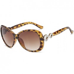 Oversized Polarized Sunglasses Protection Fashion Festival - Leopard Print - CS18TOI8T37 $30.00