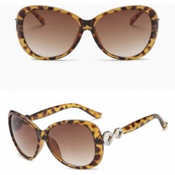 Oversized Polarized Sunglasses Protection Fashion Festival - Leopard Print - CS18TOI8T37 $12.63