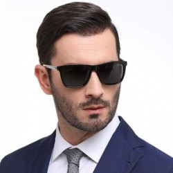 Oversized Womens Polarized Sunglasses Teardrop Men's Sunglasses Classic Design UV Cut Cross & Glasses Case Glasses - Black - ...