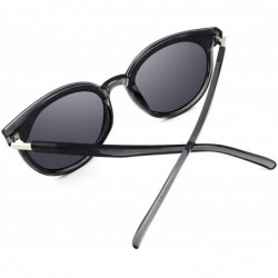 Goggle Fashion Cat Eye Polarized Sunglasses for Men and Women Vintage Designer UV Protection Sun Glasses - CK18TE5K28R $13.88
