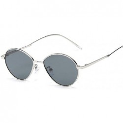 Goggle Sunglasses Retro Small Frame Sunglasses Metallic Ocean Piece Sunglasses Male And Female Sunshade - C218TLNNRT8 $11.67