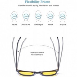 Round Keyhole Vintage Polarized Sunglasses for Women Men UV400 Protection Acetate Frame - Night Vison Driving Glasses - C418D...