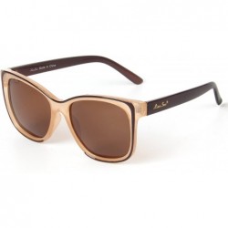 Oversized designer vintage retro Oversized polarized women's cat eye sunglasses Lsp6201 - Black - CE120YRCM3X $31.61