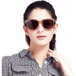 Oversized designer vintage retro Oversized polarized women's cat eye sunglasses Lsp6201 - Black - CE120YRCM3X $31.61