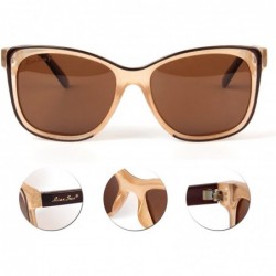 Oversized designer vintage retro Oversized polarized women's cat eye sunglasses Lsp6201 - Black - CE120YRCM3X $31.61