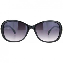 Butterfly Womens 90s Large Rhinestone Horse Shoes Bling Jewel Butterfly Sunglasses - Black - CT18QQAGCY7 $11.26