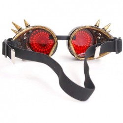 Goggle Steampunk Goggles With Floral Design - Retro Rivet Goggles - A - CT18YRZ5G0H $10.46