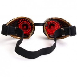 Goggle Steampunk Goggles With Floral Design - Retro Rivet Goggles - A - CT18YRZ5G0H $10.46