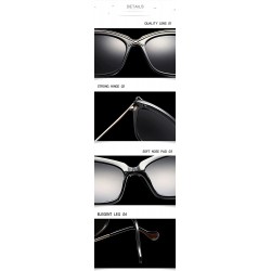 Oversized Transparent Clear Lens Fashion Oversized Women Sunglasses Cat Brand Design 2017 - Transparent Frame - CV188TAOEWZ $...