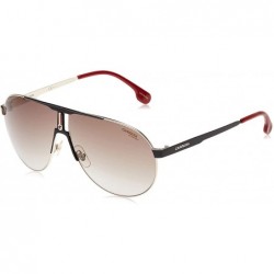 Square mens Ca1005/S Pilot Sunglasses - Black Gold/Brown Gradient - C712NUT1WHK $115.63