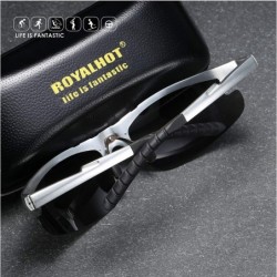 Sport Polarized Sports Sunglasses Al-Mg for Men Driving Sun Glasses Women - Grey - C9194XOK3ZO $15.39