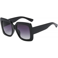 Oversized Polarized Sunglasses Protection Female Fashionwear - A - CP18YSK7A2L $18.42