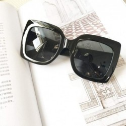 Oversized Polarized Sunglasses Protection Female Fashionwear - A - CP18YSK7A2L $7.45