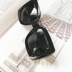 Oversized Polarized Sunglasses Protection Female Fashionwear - A - CP18YSK7A2L $7.45