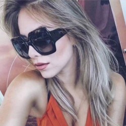 Oversized Polarized Sunglasses Protection Female Fashionwear - A - CP18YSK7A2L $7.45