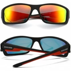 Square RDZOIHE Classic Polarized Sunglasses cycling sports men's glasses 3043 - Black - C01993Z7D2M $45.25