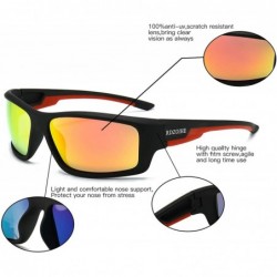 Square RDZOIHE Classic Polarized Sunglasses cycling sports men's glasses 3043 - Black - C01993Z7D2M $28.20