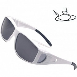 Wrap Polarized Rectangular Glasses Sunglasses Protection - 4 - CY18CXC4K02 $27.84