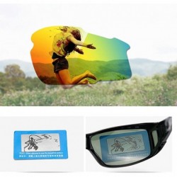 Wrap Polarized Rectangular Glasses Sunglasses Protection - 4 - CY18CXC4K02 $18.31