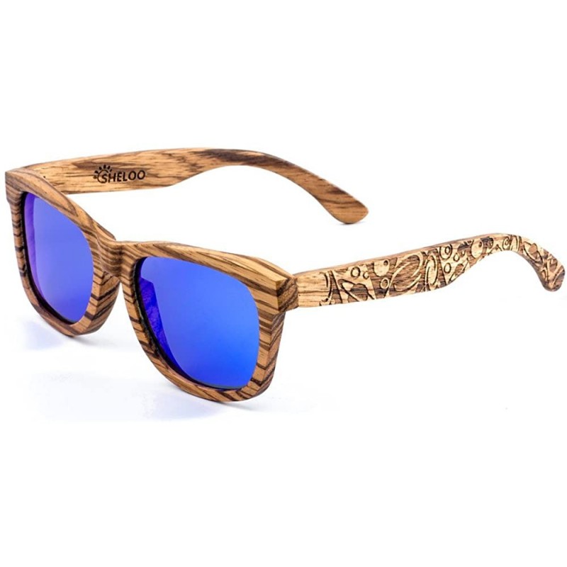 Wayfarer Bamboo Wood Polarized Sunglasses For Men&Women Retro Style 100% UV400 - 108 - CG18X5OUCXQ $30.90