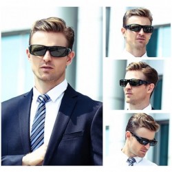 Wrap Polarized Rectangular Glasses Sunglasses Protection - 4 - CY18CXC4K02 $27.84