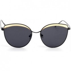 Aviator 2019 new sunglasses- ladies two-color eyebrow sunglasses- marine sunglasses fashion - D - C518SMSD8K3 $49.79