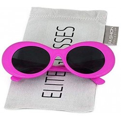Oval Vintage NIRVANA Kurt Cobain Round Sunglasses For Women Men Eyewear - White - Green - Pink - CG18HUXWZKX $17.29