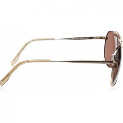 Aviator Women's Prelude Polarized Aviator Sunglasses - Gold/Rose POL - 60 mm - CP12N3XJ1H3 $8.81