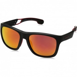 Wrap mens Ca4007/S Rectangular Sunglasses - Mtt Black - CR184QW7NZ8 $32.85