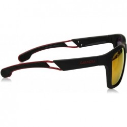 Wrap mens Ca4007/S Rectangular Sunglasses - Mtt Black - CR184QW7NZ8 $32.85