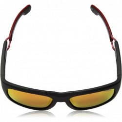 Wrap mens Ca4007/S Rectangular Sunglasses - Mtt Black - CR184QW7NZ8 $32.85