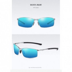 Sport New Mens Polarized Sunglasses for Sports-Outdoor Driving Sunglasses Men-Metal Frame Sunglasses - CP18S2UR0UY $9.63