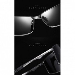 Sport New Mens Polarized Sunglasses for Sports-Outdoor Driving Sunglasses Men-Metal Frame Sunglasses - CP18S2UR0UY $9.63