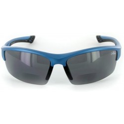 Wrap Stone Creek MX1 Men's Wrap-Around Bifocal Reading Sunglasses (Blue Skies +2.00) - Blue Skies W/ Smoke Lens - C811OR89B7B...