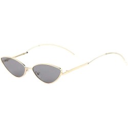 Cat Eye Curved Temple Ear Cat Eye Sunglasses - Black - CY1988CLTWR $25.38