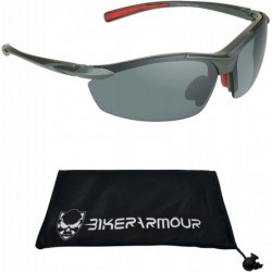 Semi-rimless Quality TR90 Sunglasses Semi Rimless for Running- Golf- Cycling and Tennis - Gray - CB12EXJTT3J $30.34