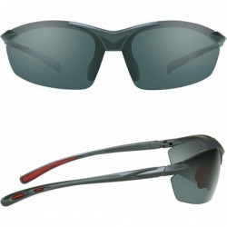 Semi-rimless Quality TR90 Sunglasses Semi Rimless for Running- Golf- Cycling and Tennis - Gray - CB12EXJTT3J $18.44