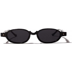 Aviator Small Oval Sunglasses Women Vintage Fashion Sun Glasses Leopard As Picture - Black - C7185DZ5DUS $18.74