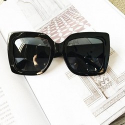 Semi-rimless Oversized Sunglasses Clearance Gradient - A - CL18DOXSNRA $12.31