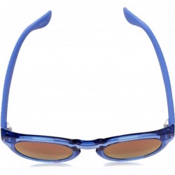 Round Trancoso/M Unisex Round Sunglasses- 49mm - Blu Bluet - C1111L1542D $52.84