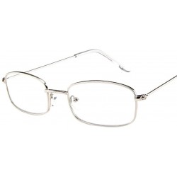 Square Vintage Glasses Women Man Square Shades Small Rectangular Frame Sunglasses (F) - F - CN195NKE08N $15.66